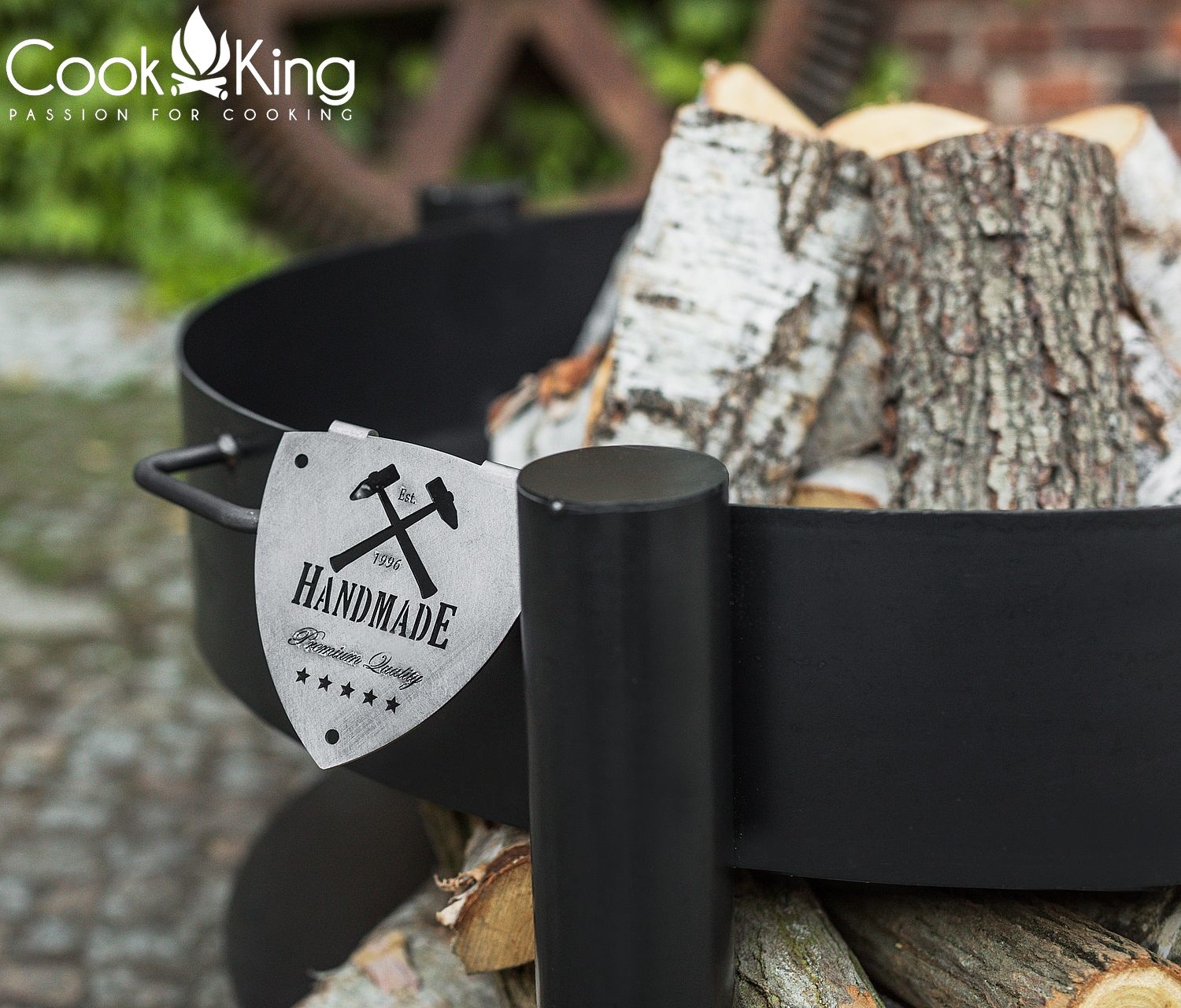 Feuerschale "Montana" high Ø 60 cm Feuerstelle für Garten aus Stahl als Wärmequelle oder Grill