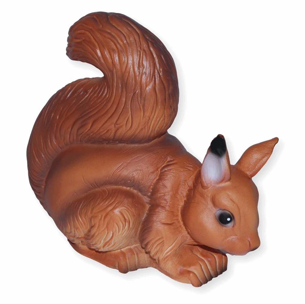 Deko Garten Figur Eichhörnchen H 25 cm aus Kunststoff Gartenfigur Dekofigur Tierfigur