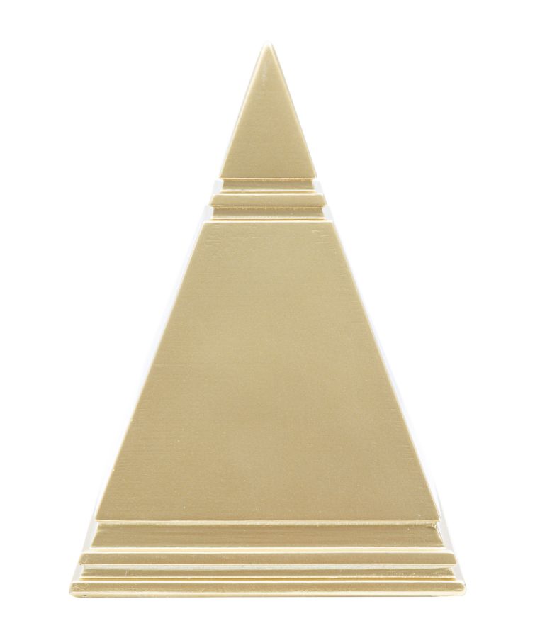 Pyramide Dekofigur Gold Mauro Ferretti
