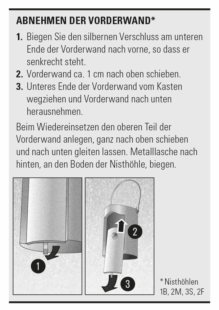 Naturschutzprodukt Starenhöhle Typ 3S Flugloch 45 mm Artenschutz Produkt Vogel Nisthilfe