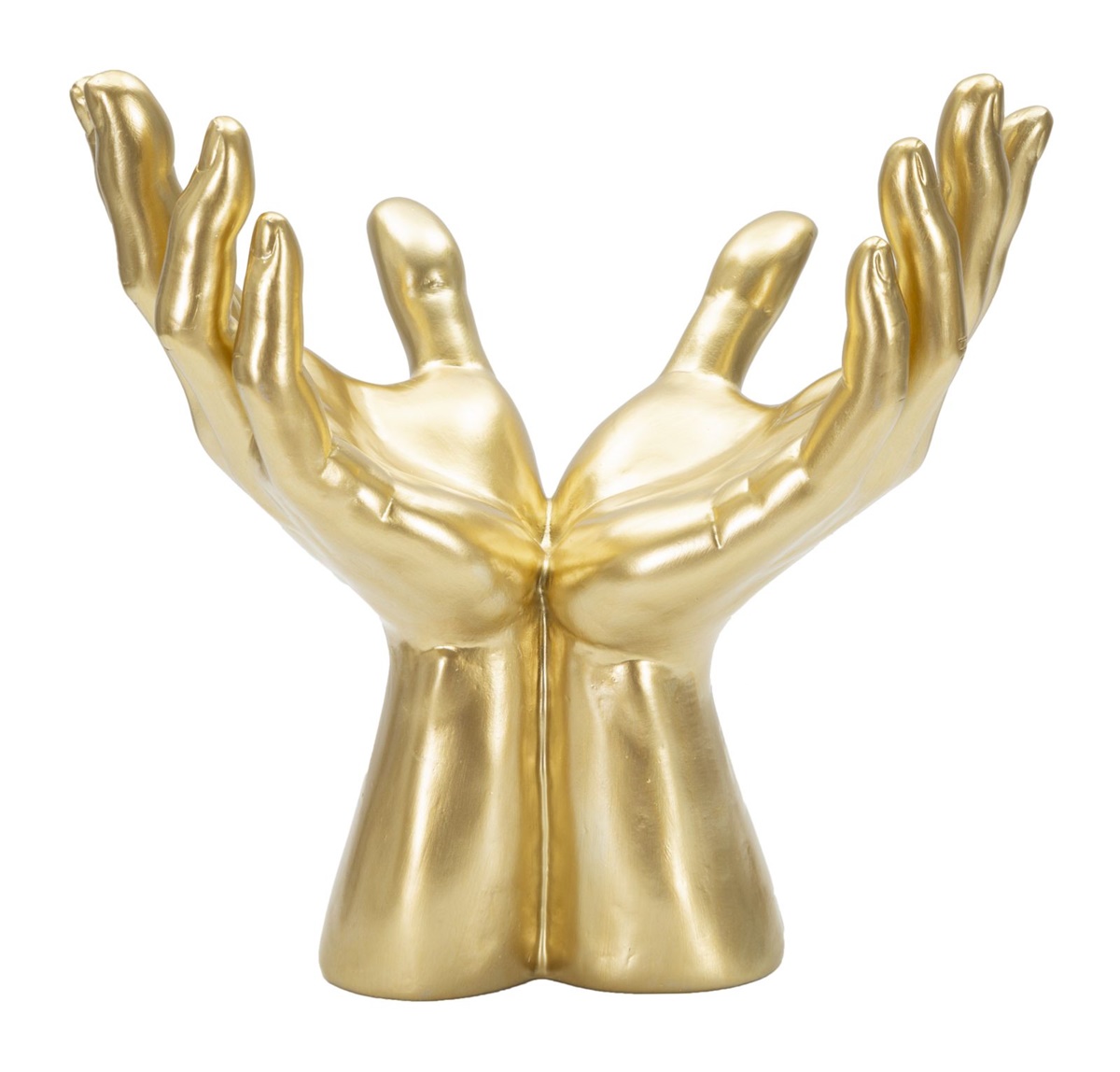 Dekofigur Handzeichen Peace mit 2 offenen Händen Figur Symbol für Frieden und Ruhe H 24 cm
