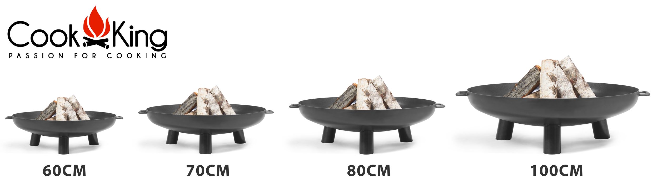 Feuerschale "Bali" Ø 70cm Feuerstelle für den Garten aus Stahl Feuerkorb als Wärmequelle oder Grill
