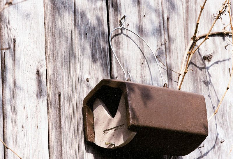 Naturschutzprodukt Satz 2 Stück Halbhöhlen Typ 2HW räubersicher Artenschutz in braun