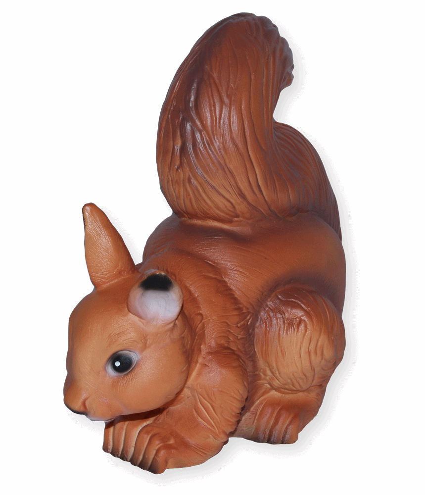 Deko Garten Figur Eichhörnchen H 25 cm aus Kunststoff Gartenfigur Dekofigur Tierfigur