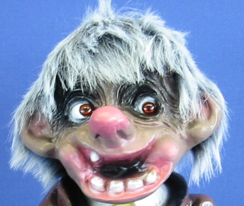 Souvenir Wackel Figur Klau Bruder klein H 18 cm Wackelfigur Dieb Original mit Wackelkopf
