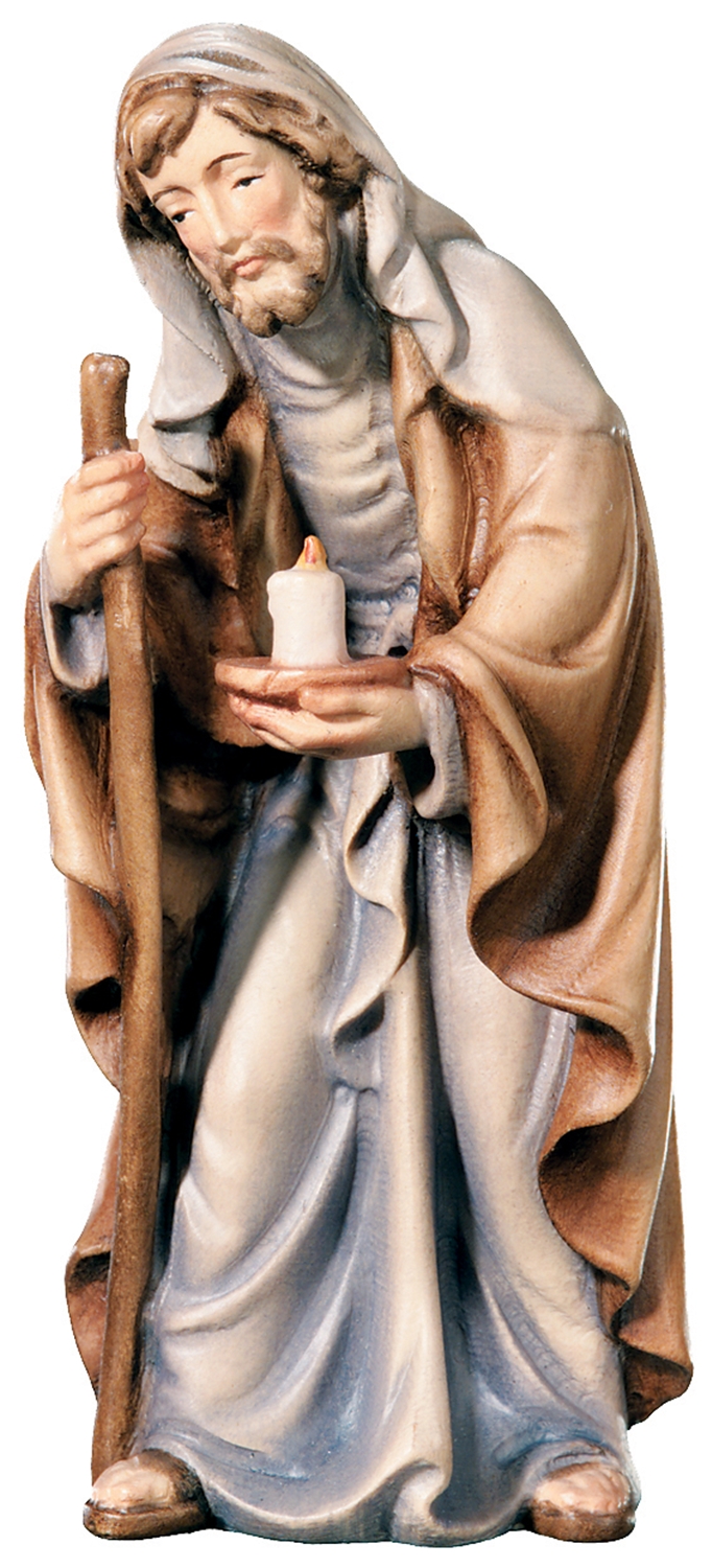 Krippenfiguren Matteo Kollektion Heilige Familie: Maria, Jesuskind und Josef Holzfiguren