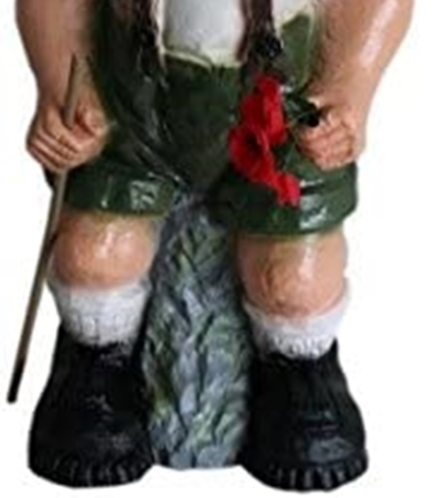 Gartenzwerg Seppel Figur XXL-Zwerg stehend H 80 cm großer Deko Zwerg Gartenfigur Kunststoff