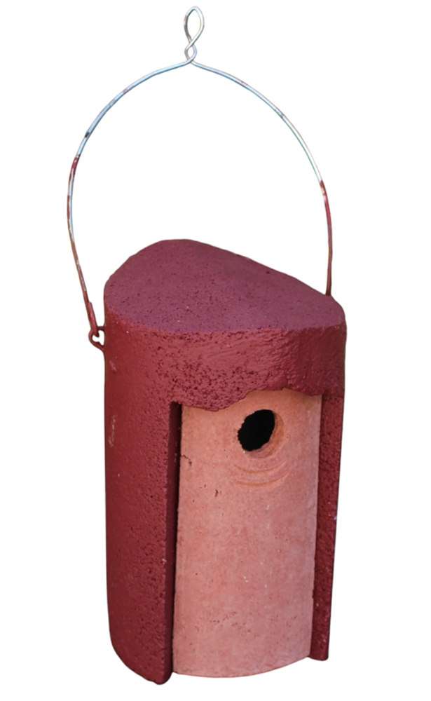 Naturschutzprodukt Nisthöhle Typ 1B Flugloch 32 mm in rot