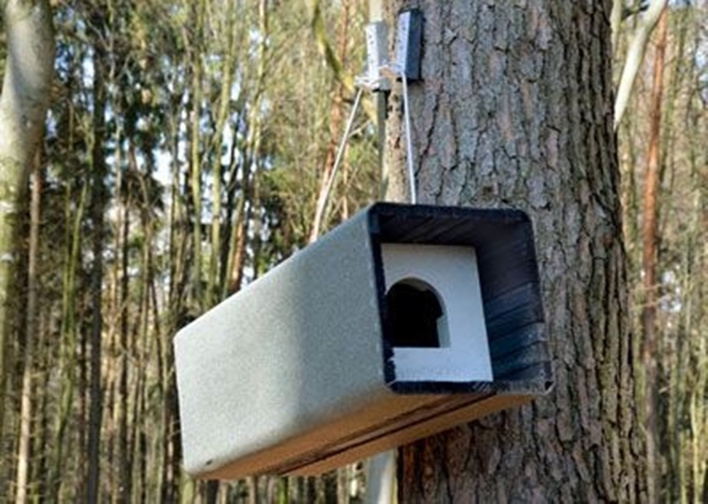 Naturschutzprodukt Waldkauzröhre 1WK Länge 83 cm Nisthilfe Artenschutz für Waldkauz