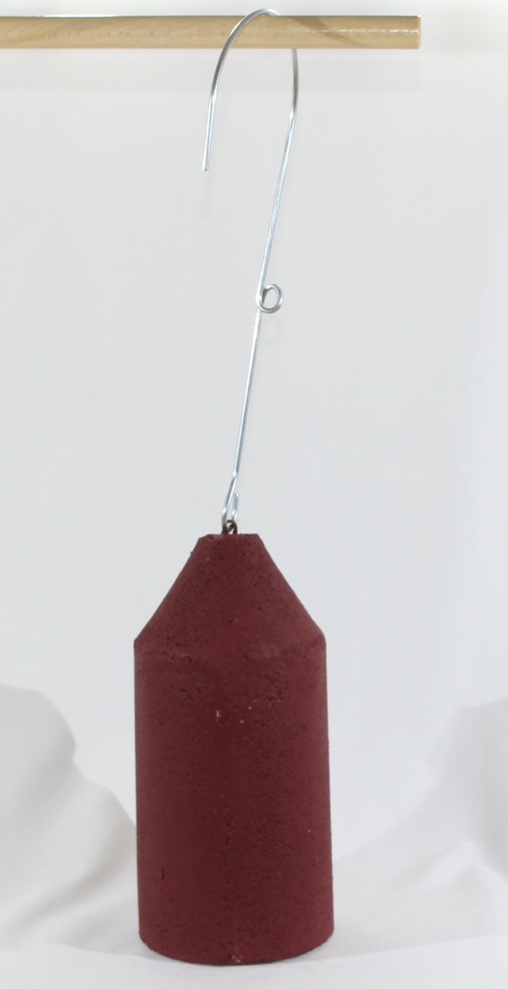 Naturschutzprodukt Nisthöhle 2M Rot Vogelhöhle freihängend FO Nisthilfe Flugloch 26 mm