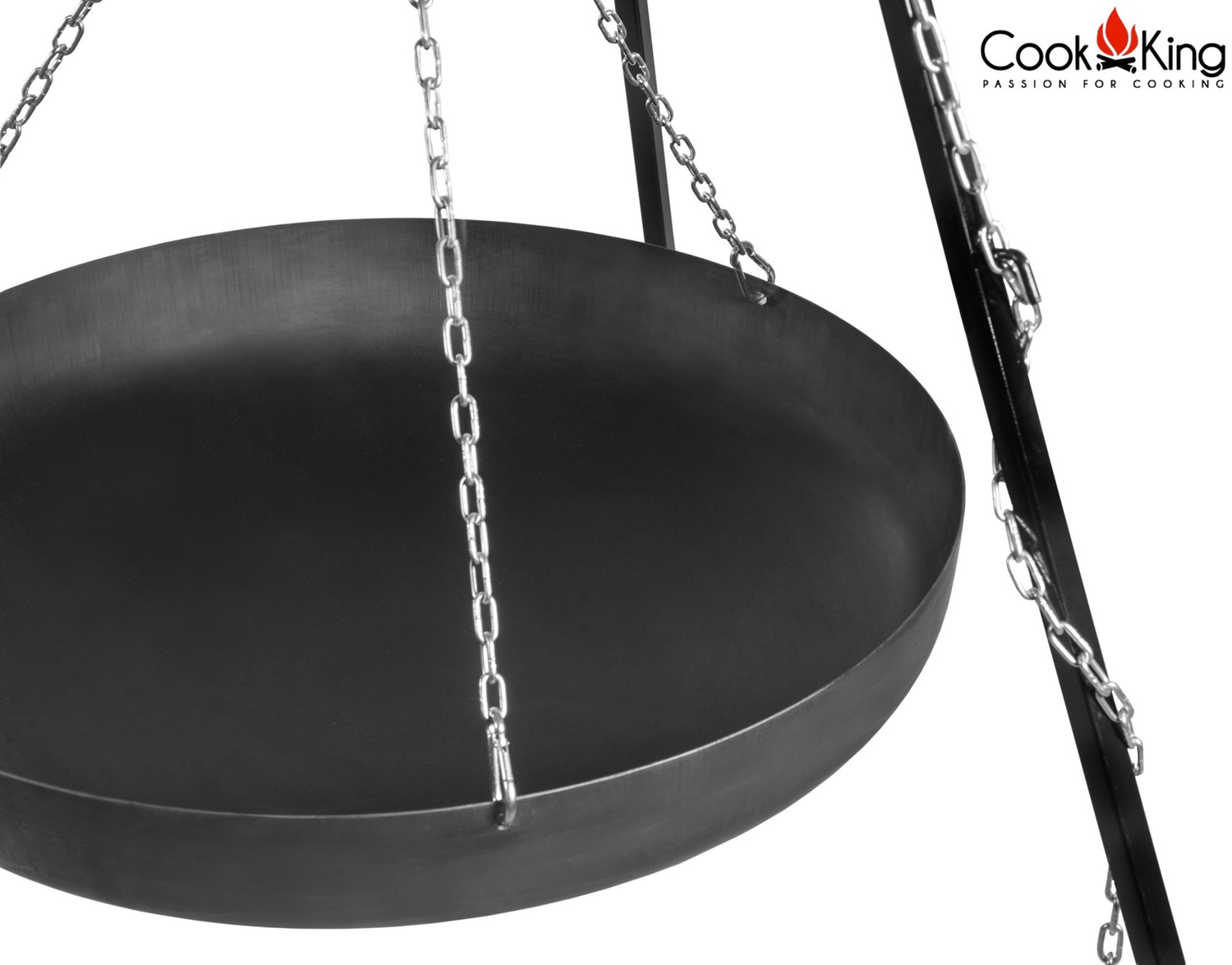 Wok/ Pfanne Ø 70 cm geeignet für Dreibein aus Stahl zum Kochen und Braten