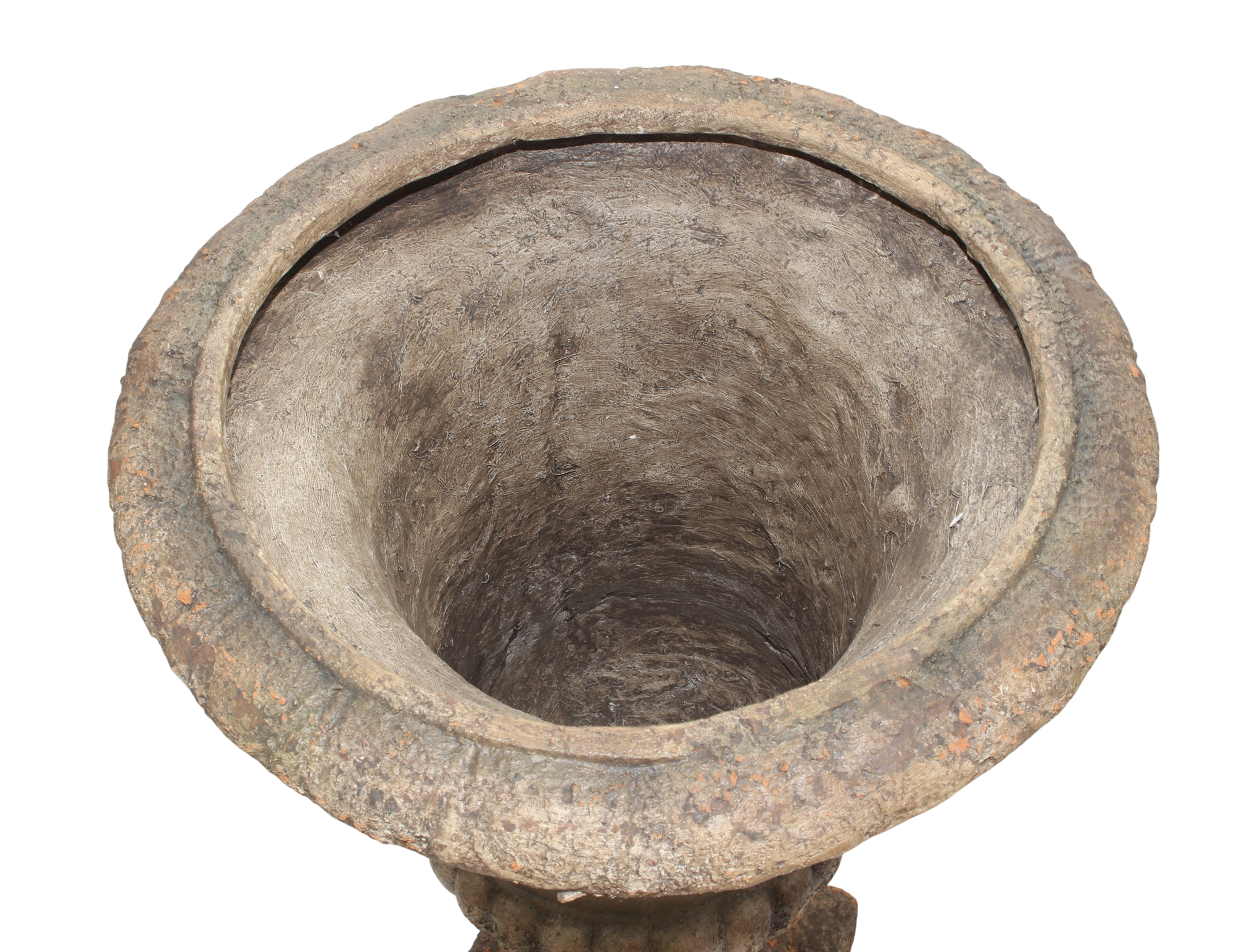 Campana Gartenurne Vase Resin zum Bepflanzen – Antik Rostpatina Neoklassik H 70 cm