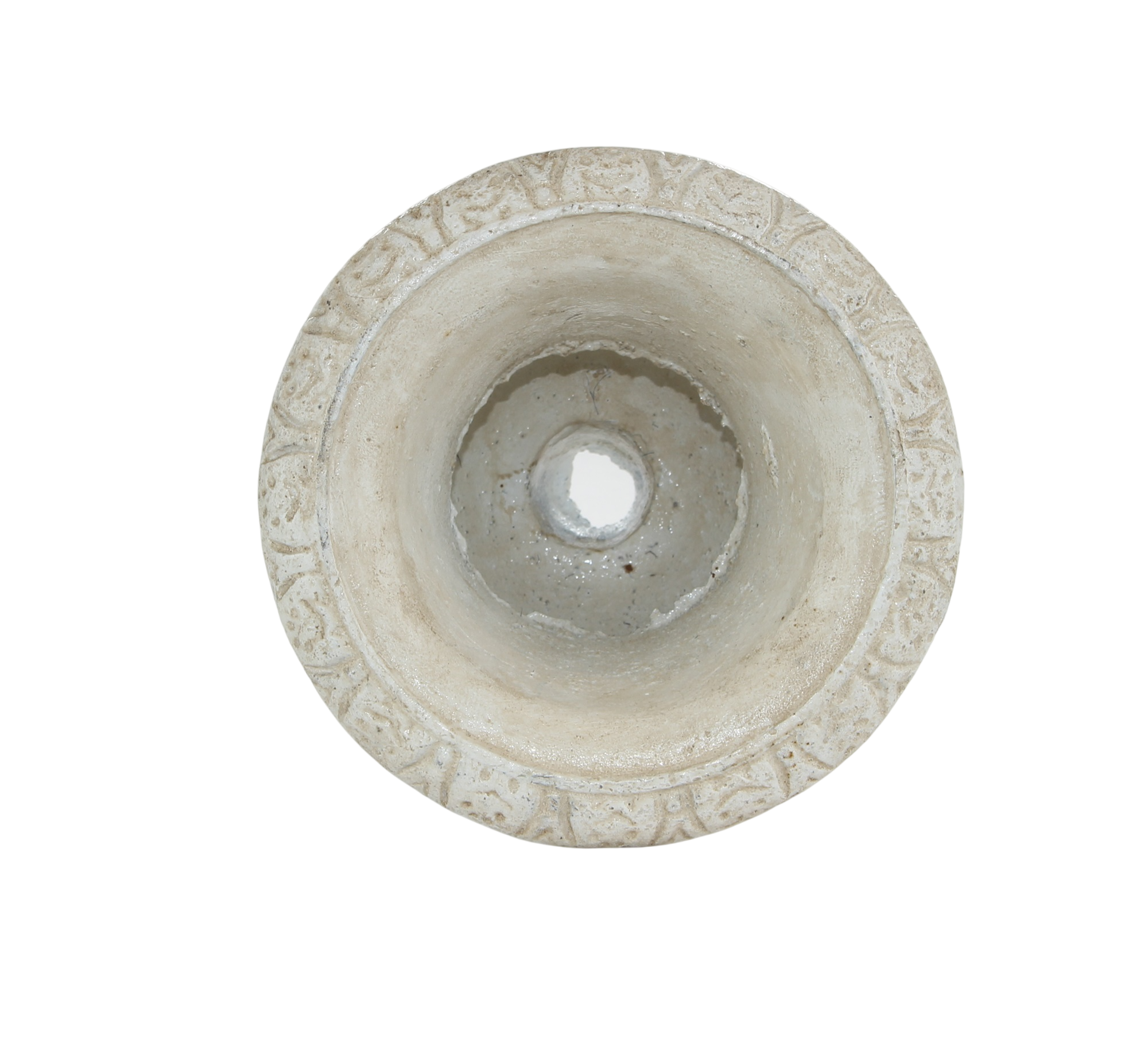 Campana Gartenurne Vase Gusseisen weiß zum Bepflanzen – Neoklassik Antik H 21 cm
