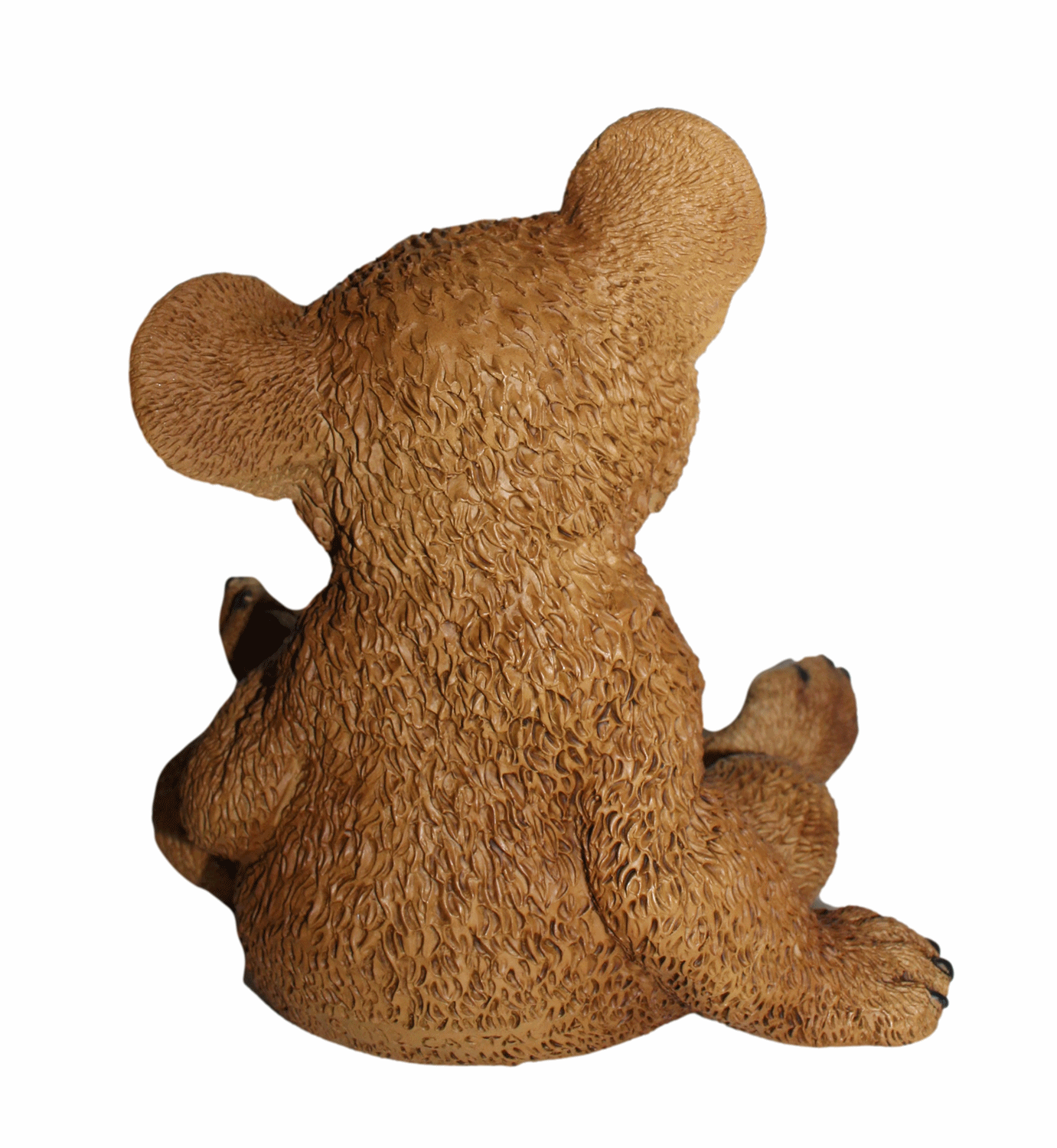 Dekofigur Tierfigur Bärfigur junger Bär sitzend Kollektion Castagna Sammlerfigur aus Resin H 21 cm