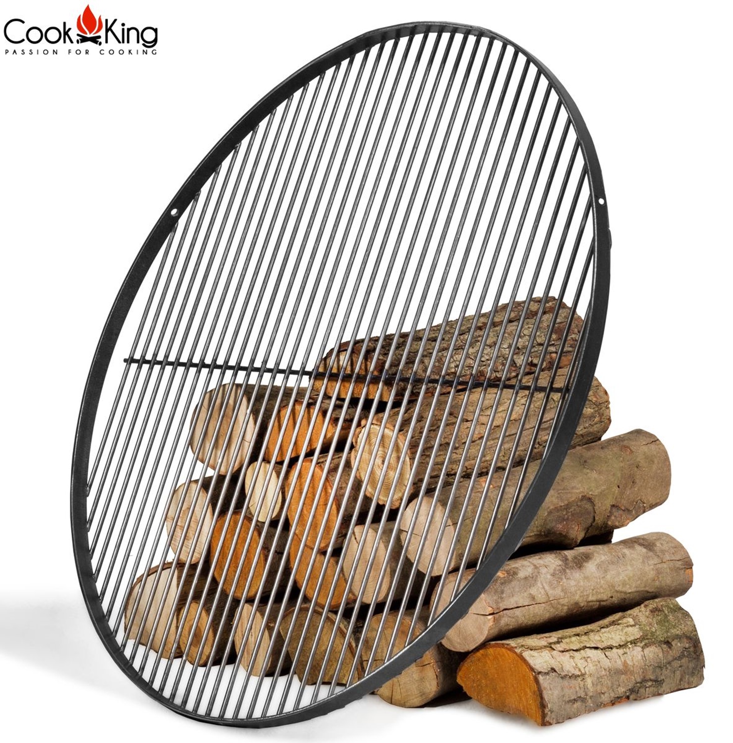 Grillrost aus Naturstahl Ø 70 cm rund Grillrost für Schwenkgrill geeignet Rundgrill