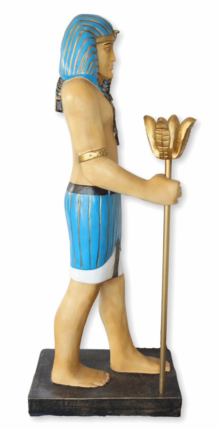Sonderangebot: Ägyptischer Wächter Große Statue H 122 cm Ägyptische Figur Skulptur aus Kunstharz