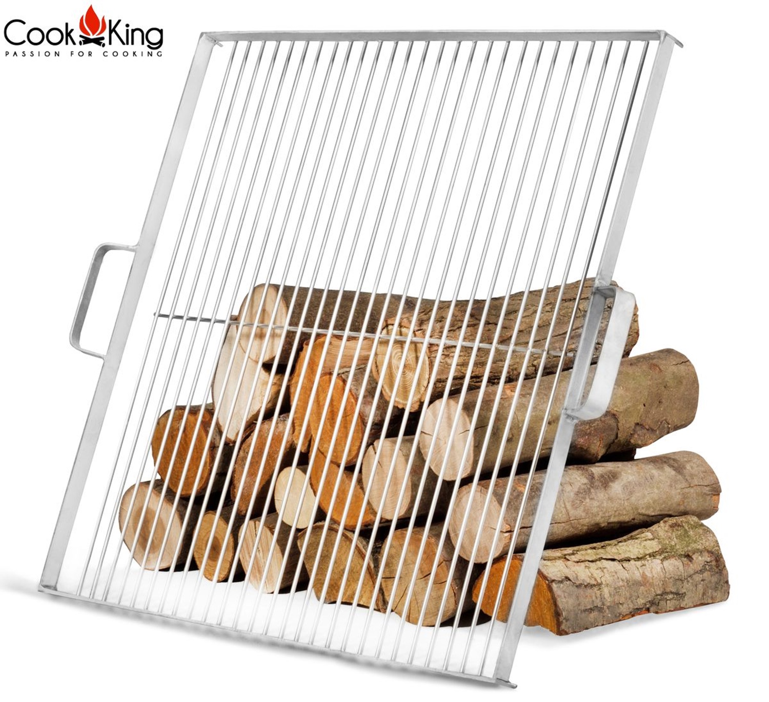 Grillrost aus Edelstahl 50x50 cm für Feuerschale Ø 70 cm Rost Grillgitter Grillen