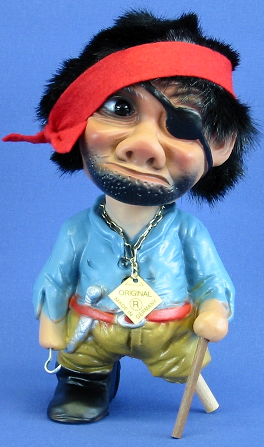 Souvenir Wackel Figur Pirat groß H 22 cm Wackelfigur Original mit Wackelkopf