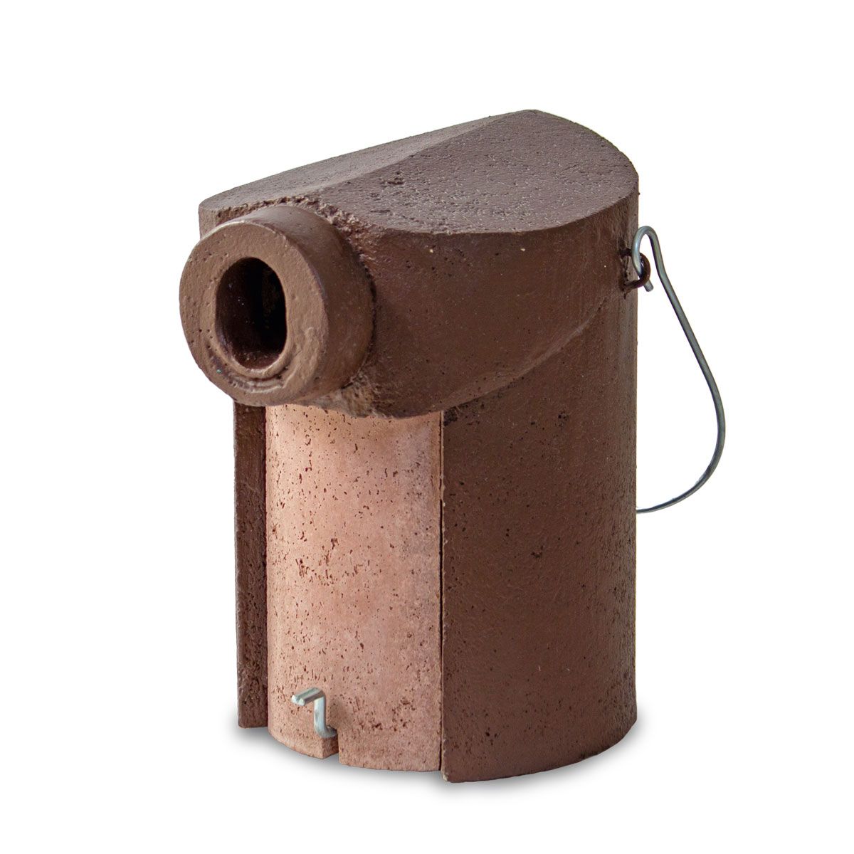 Naturschutzprodukt Nistkästen Satz 2 Stück Vogelhöhle Typ 3SV oval Flugloch 32 x 45 mm