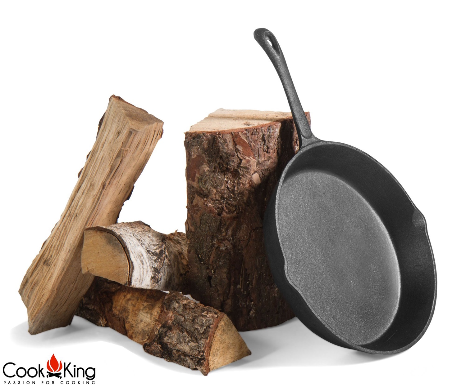 Gusseisenpfanne Ø 28 cm Grillpfanne vielseitige Pfanne aus Gusseisen Eisenpfanne Antihaft-Pfanne
