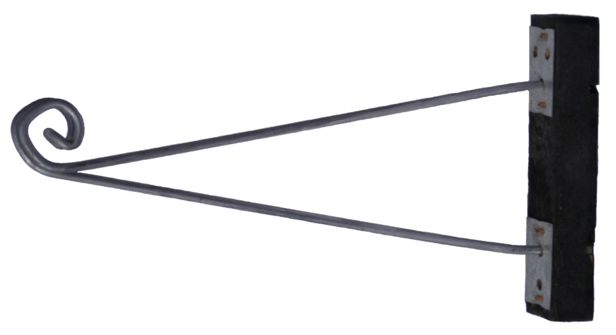 T-Träger als Abstandshalter für Nisthöhlen und Futtersäulen – Wandhalter aus Metall und Holz für Hauswand, Balkon und Terrasse, Länge 31 cm