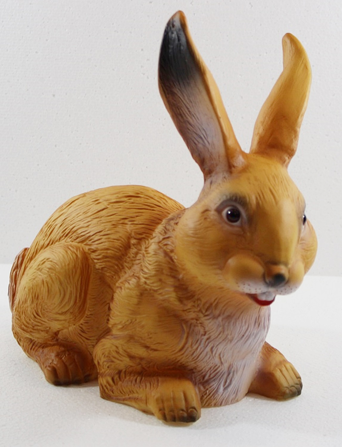 Deko Garten Figur Dekofigur Gartenfigur Tierfigur Hase sitzend aus Kunststoff Höhe 25 cm