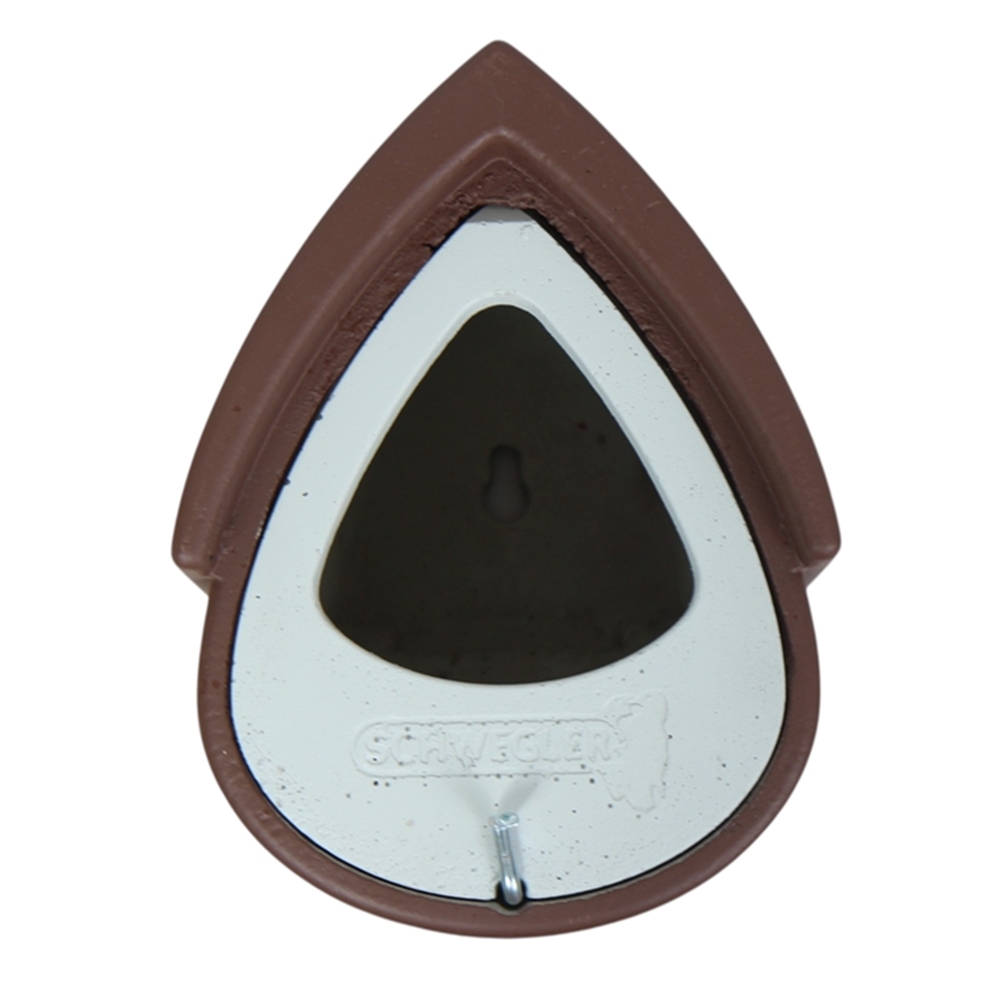 Naturschutzprodukt Nistkasten Vogelnisthöhle H 27 cm Halbhöhle 2MR zur Wandmontage braun-grau