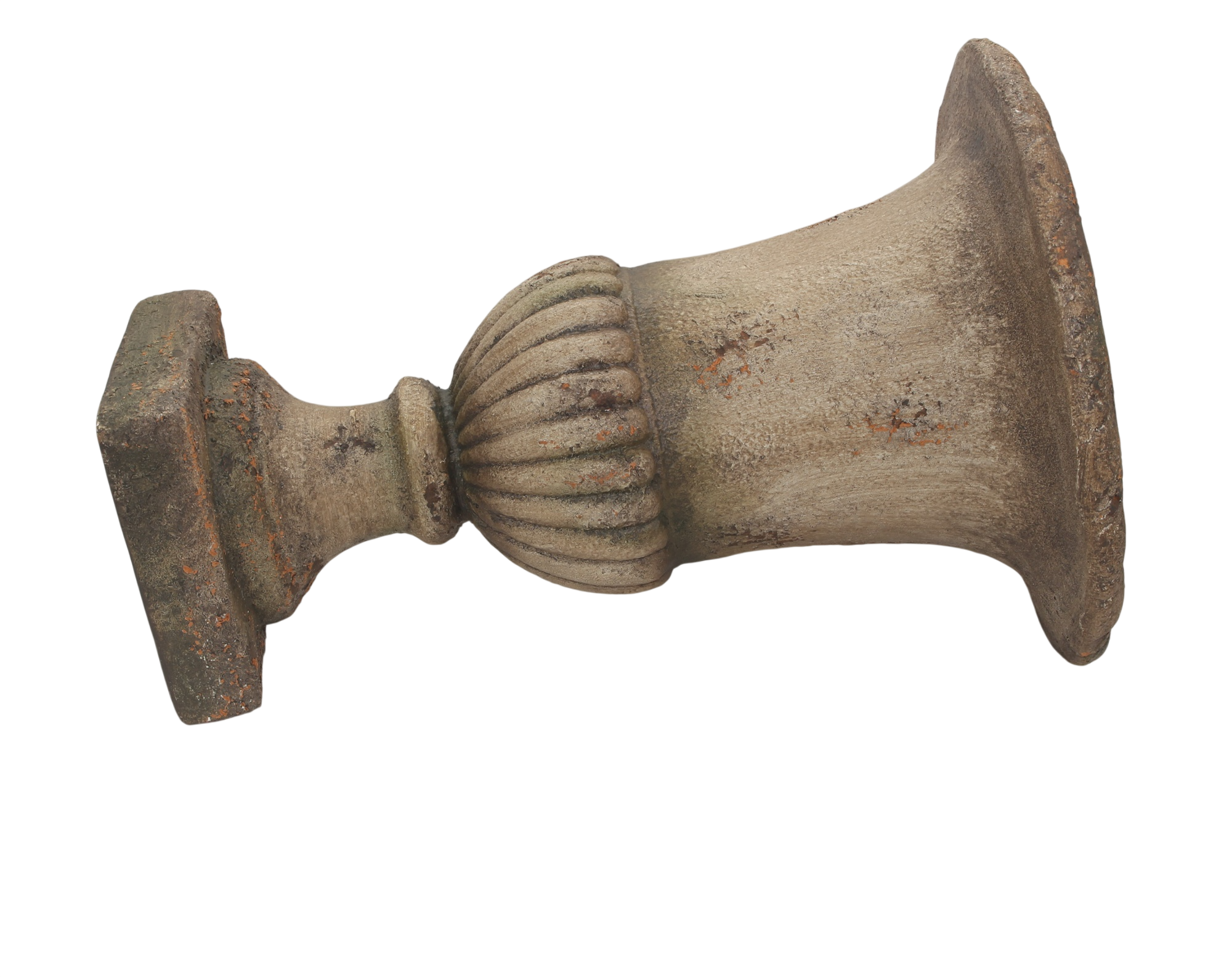 Campana Gartenurne Vase Resin zum Bepflanzen – Antik Rostpatina Neoklassik H 70 cm