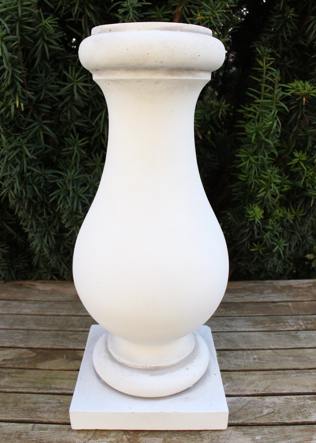 Beton Figur Skulptur Paolina Büste auf Baluster Säule H 71 cm klassische Statue Gartenskulptur