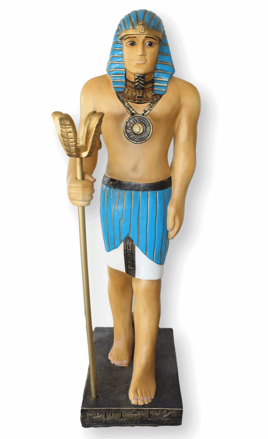 Sonderangebot: Ägyptischer Wächter Große Statue H 122 cm Ägyptische Figur Skulptur aus Kunstharz
