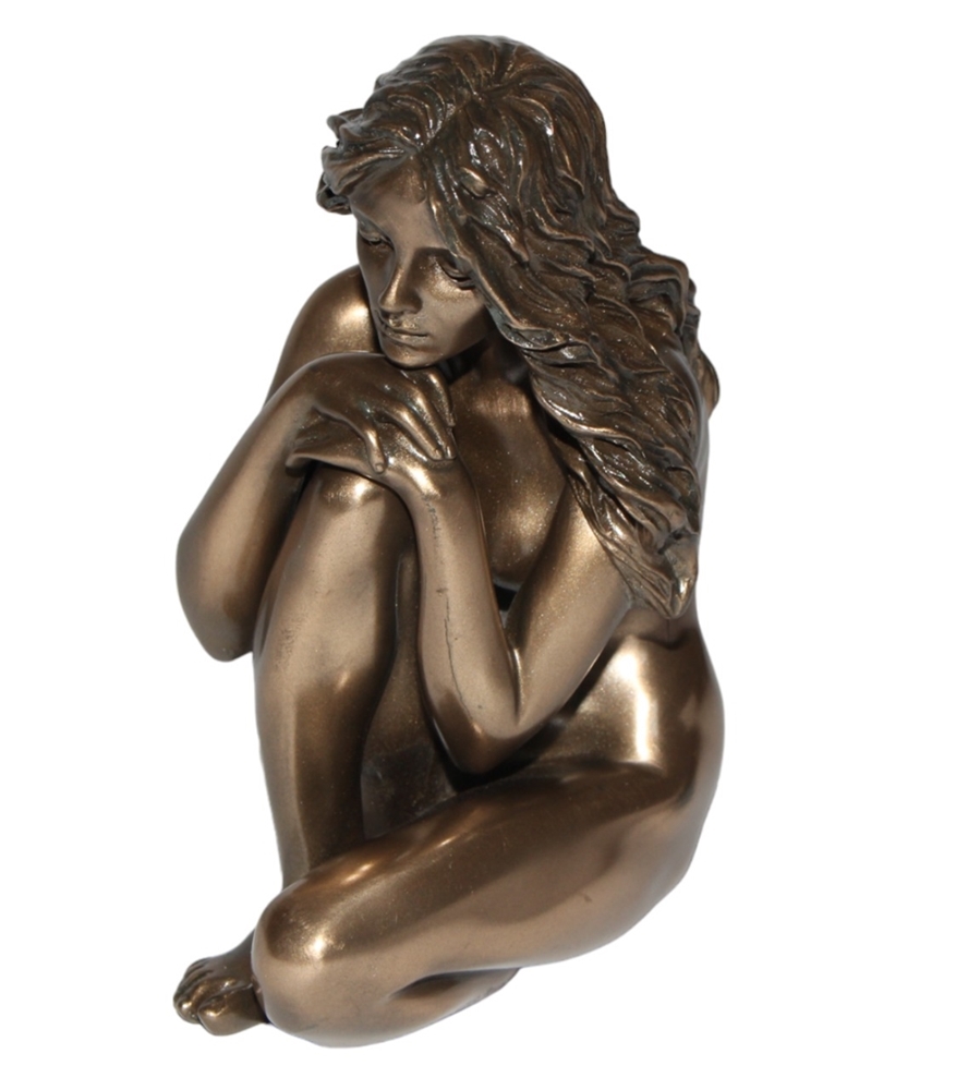 Deko Figur Body Talk Kollektion Frauenakt Frau sitzend H 13 cm Skulptur Figur