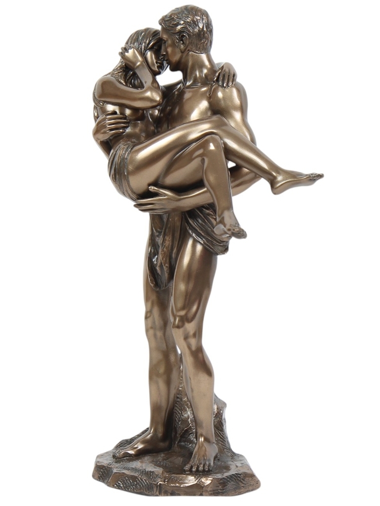 Dekofigur Body Talk Kollektion Lovers Paar Der Mann trägt seine Liebste  H 28 cm Skulptur Figur