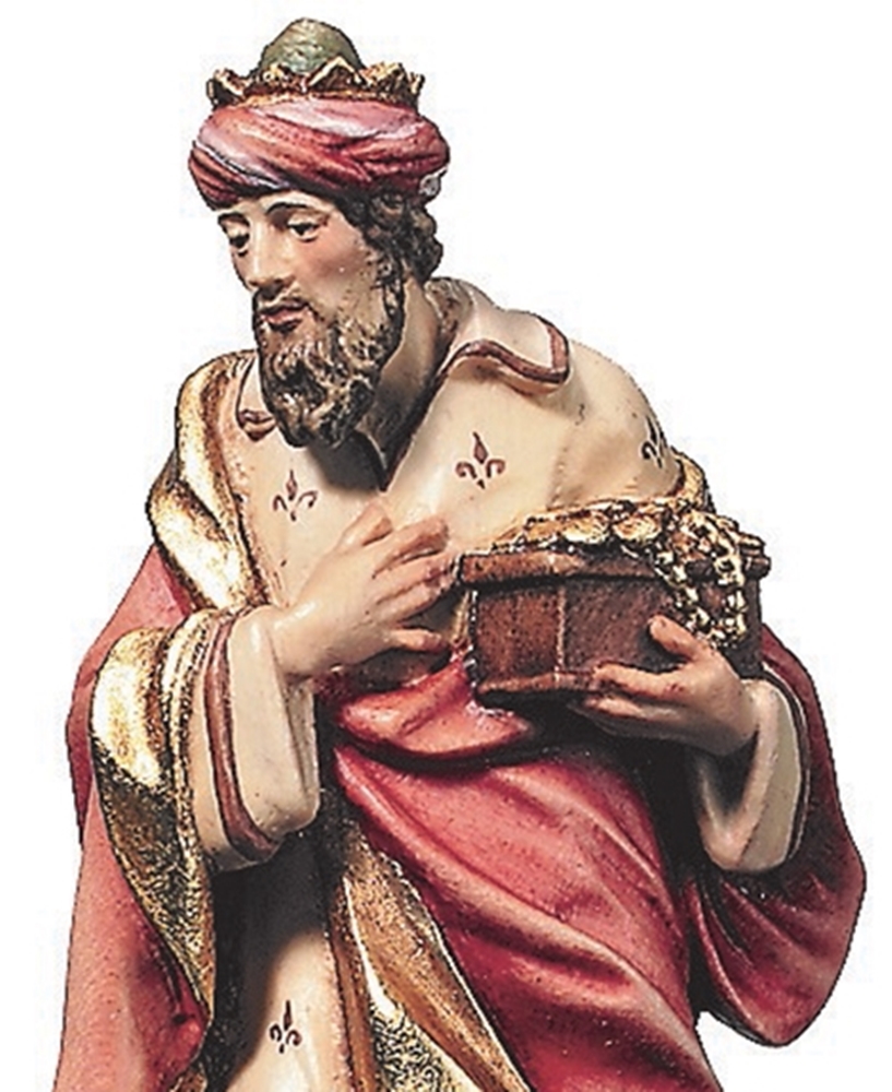 Krippenfigur Raffaello Kollektion Heilige Drei Könige Melchior Holzfigur Holzstatue Statue Ahornholz