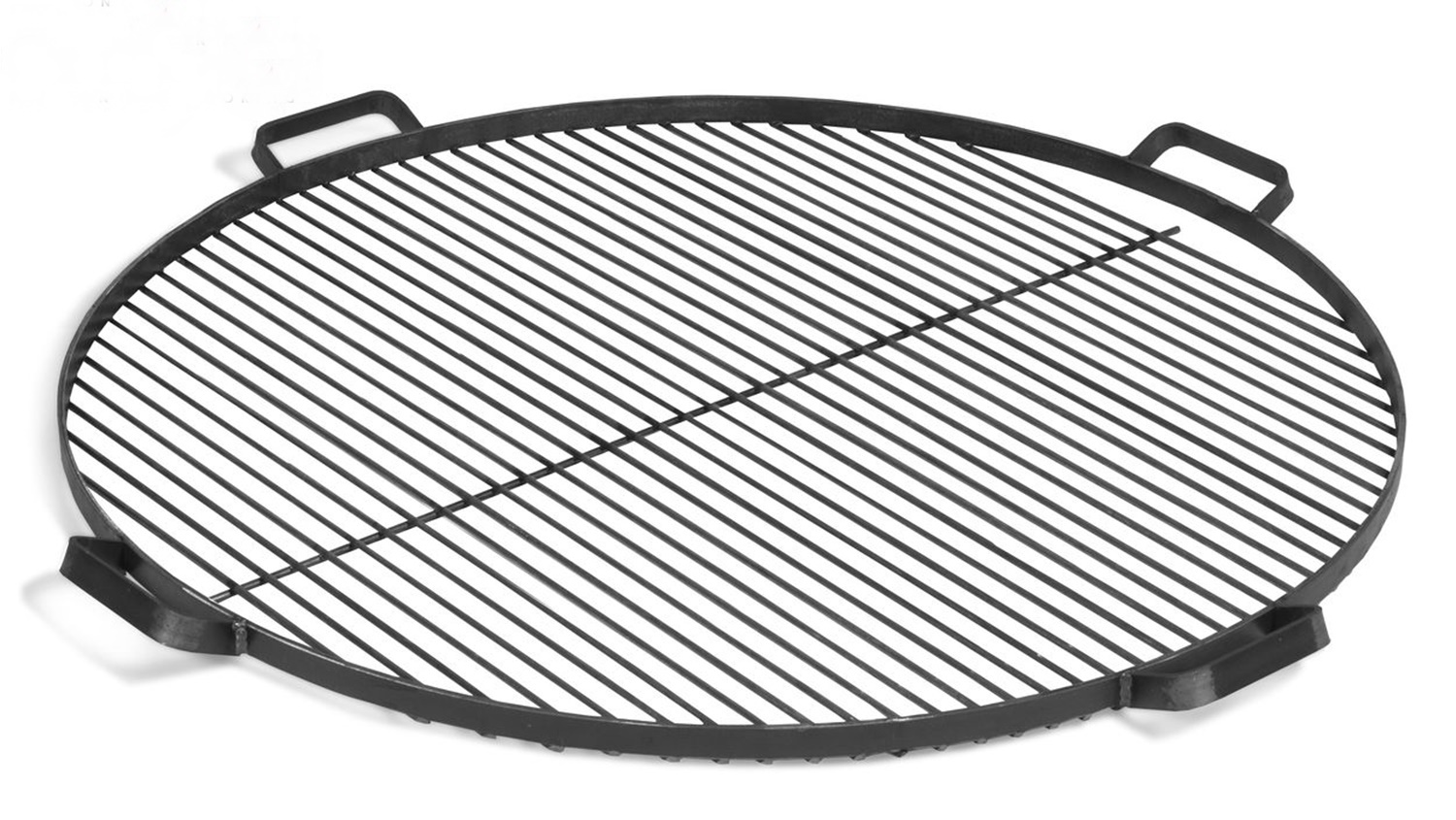 Grillrost mit 4 Griffen aus Rohstahl Ø 80 cm Rost für Feuerschalen Grillgitter rund Grillen