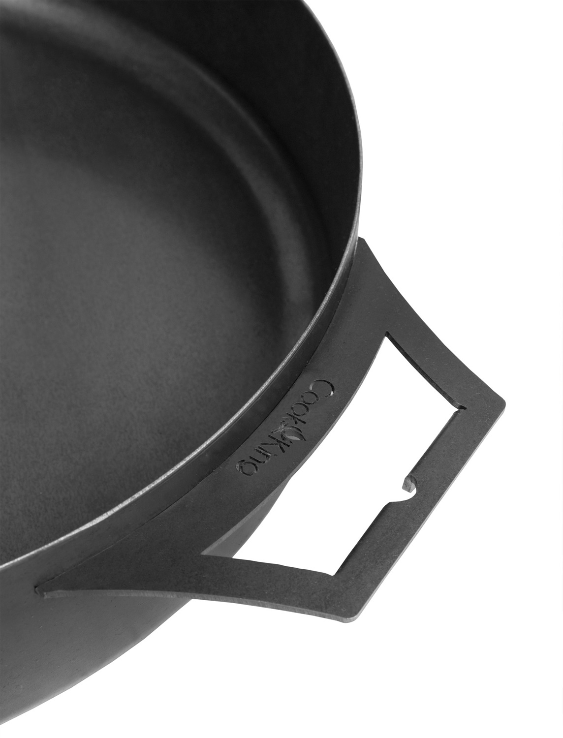 Stahlpfanne Ø 50 cm Grillpfanne vielseitige Pfanne aus natürlichem, rohem Stahl Bratpfanne