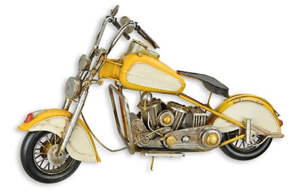 Blechmodell Nostalgie Motorrad  Oldtimer Kreuzer L 59 cm Vintage Blechmotorrad Retro Modellfahrzeug