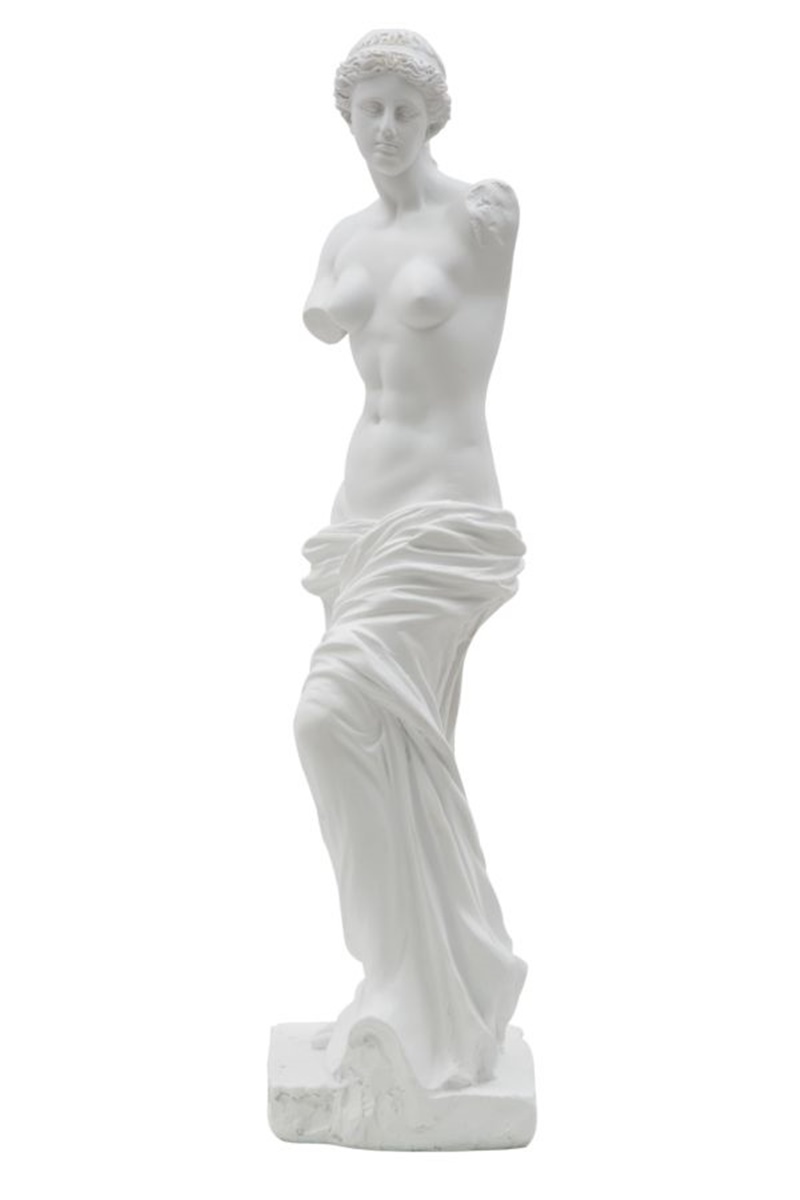 Dekofigur klassische römische Frauenskulptur Replikat Venus von Milo Statue weiß H 49 cm