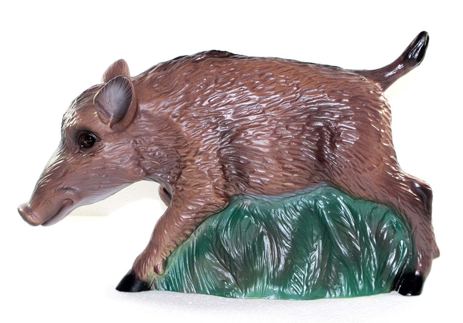 Deko Garten Figur Gartenfigur Tierfigur Wildschwein Frischling stehend aus Kunststoff Höhe 24 cm