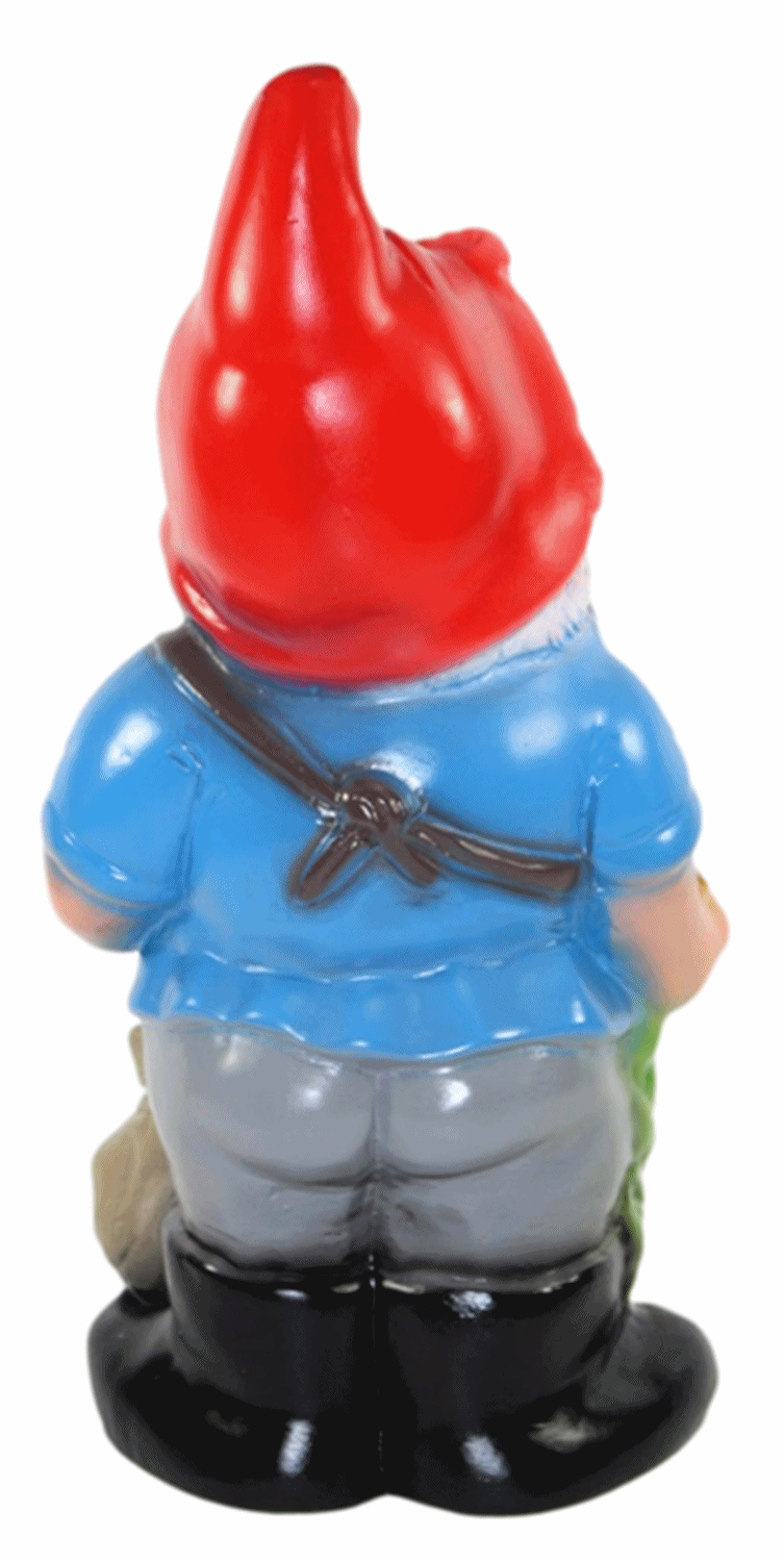 Gartenzwerg Deko Garten Figur Zwerg Sämann mit Sack u. Schürze stehend aus Kunststoff H 35 cm