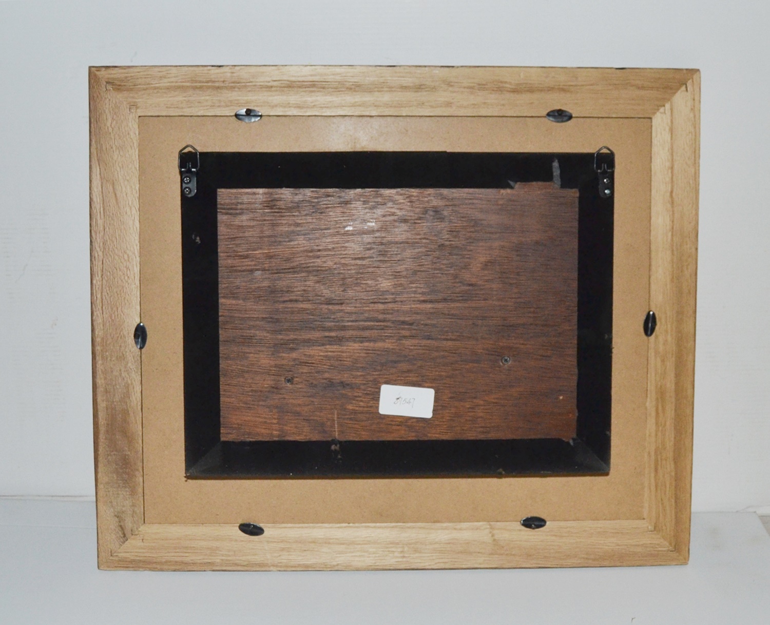 Nostalgie Bild Collagenbild Hut Paris handbemalt Holzbilderrahmen zweidimensional Foto B 34 cm