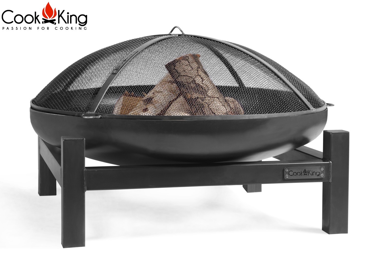 Feuerschale "Panama" Ø 80 cm Feuerstelle für Garten aus Stahl Feuerkorb als Wärmequelle oder Grill
