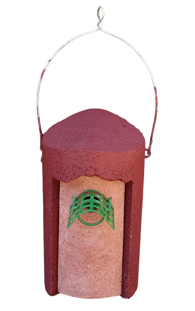 Naturschutzprodukt Nisthöhle Typ 1B Flugloch 26 mm in rot mit Räuberschutz