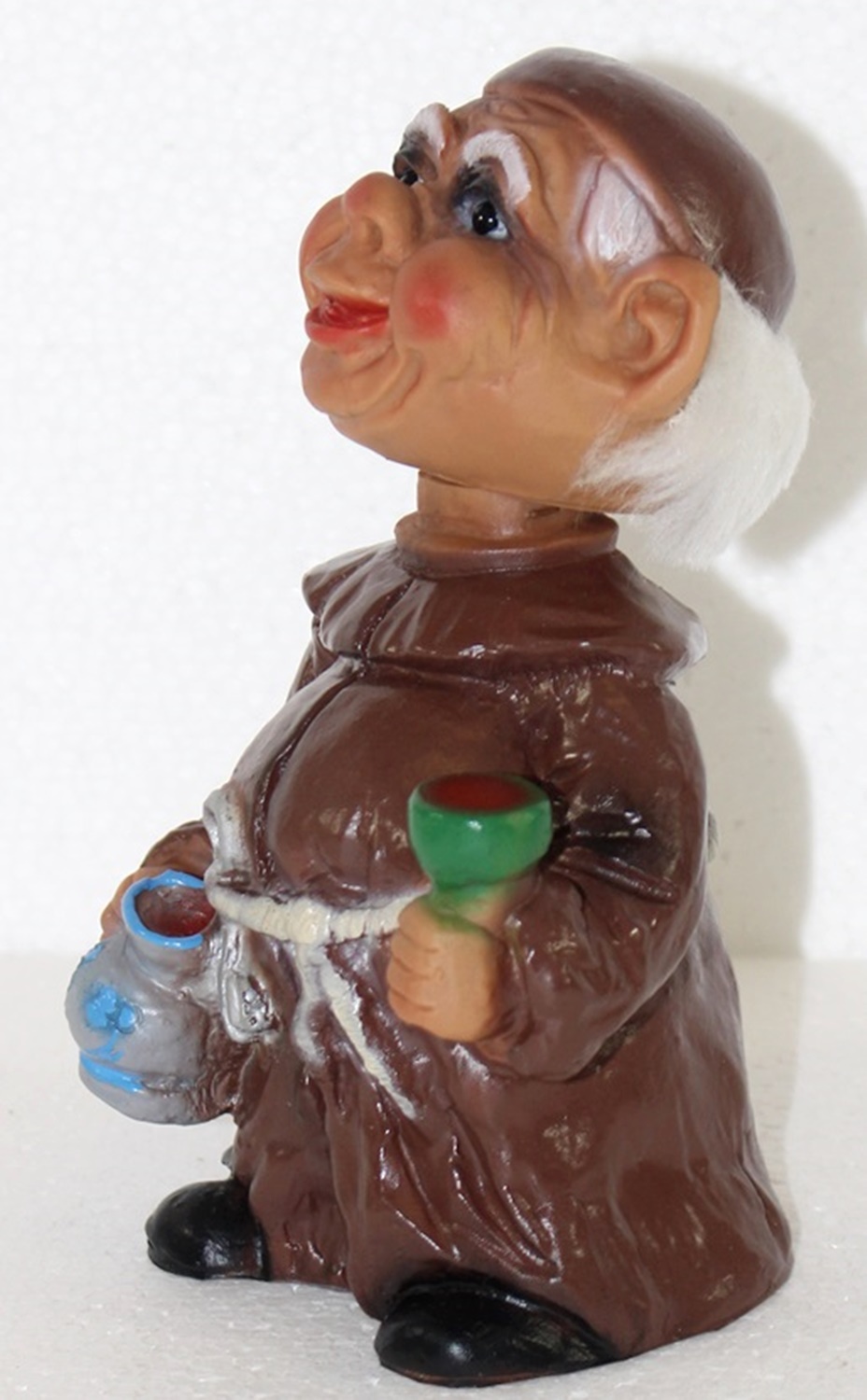 Souvenir Wackel Figur Mönch groß H 24 cm Wackelfigur Original mit Wackelkopf