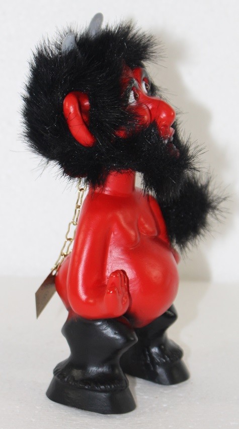 Souvenir Wackel Figur Teufel klein H 16 cm Wackelfigur Original mit Wackelkopf