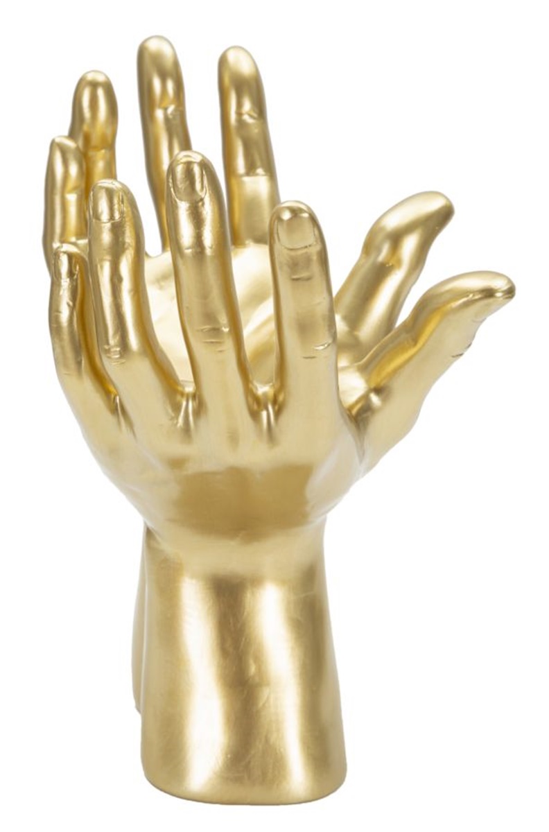 Dekofigur Handzeichen Peace mit 2 offenen Händen Figur Symbol für Frieden und Ruhe H 24 cm