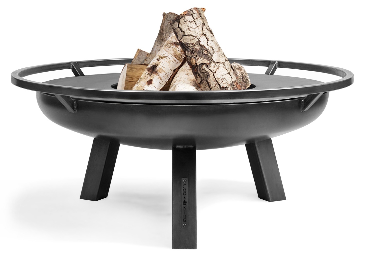 Feuerschale "Porto" Ø 80cm Feuerstelle für den Garten aus Stahl Feuerkorb als Wärmequelle oder Grill