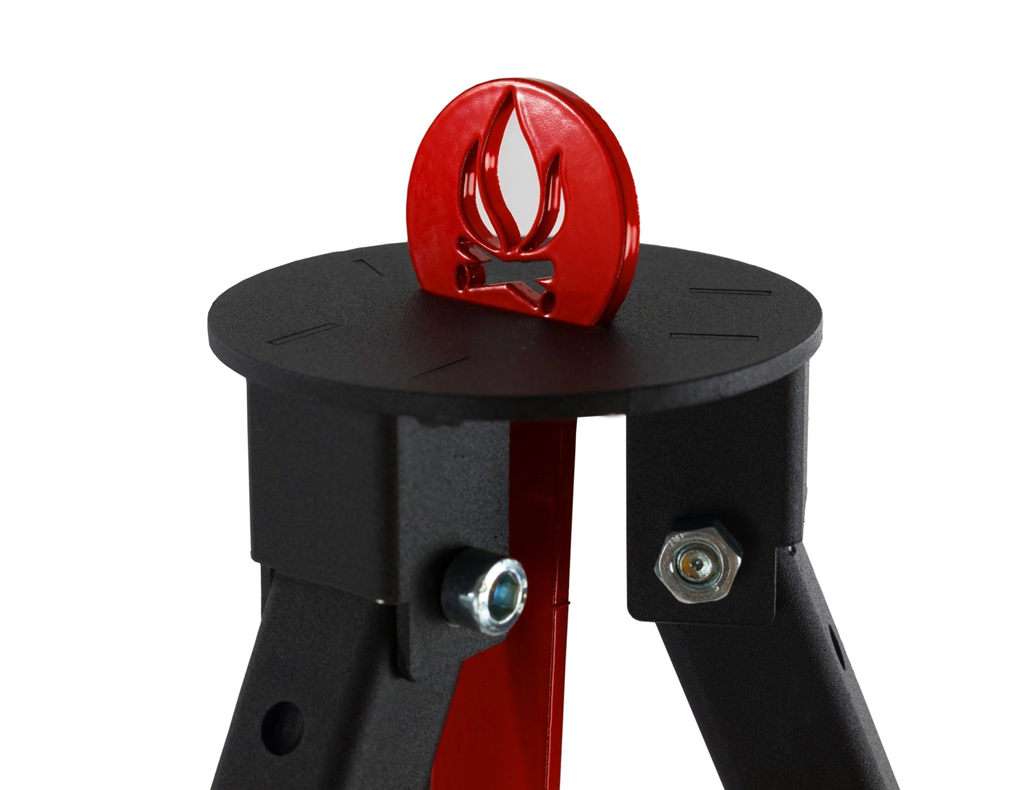 Campinggrill am Dreibein H 160 cm mit Grillrost Ø 60 cm aus Edelstahl Camping Tripod Grillständer