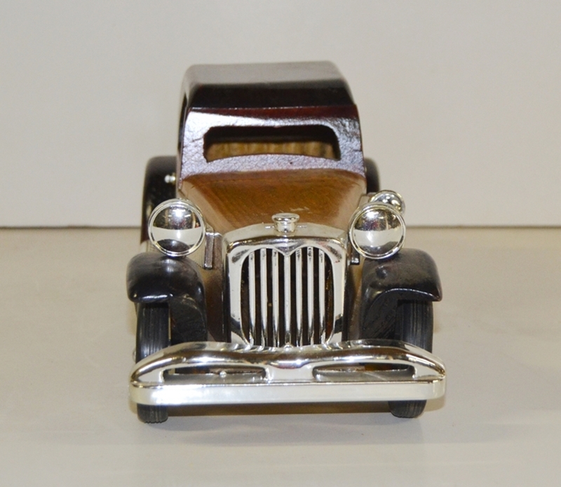 Holzauto Nostalgie Modellauto Oldtimer L 37 cm Nostalgisches Modellwagen aus Holz