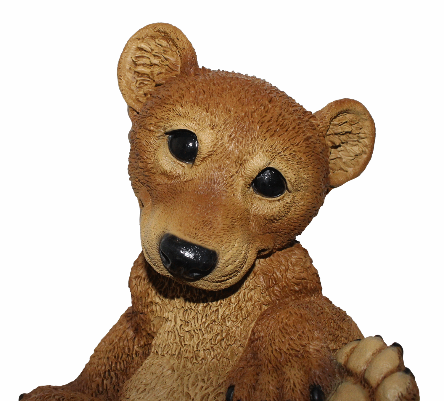 Dekofigur Tierfigur Bärfigur junger Bär sitzend Kollektion Castagna Sammlerfigur aus Resin H 21 cm