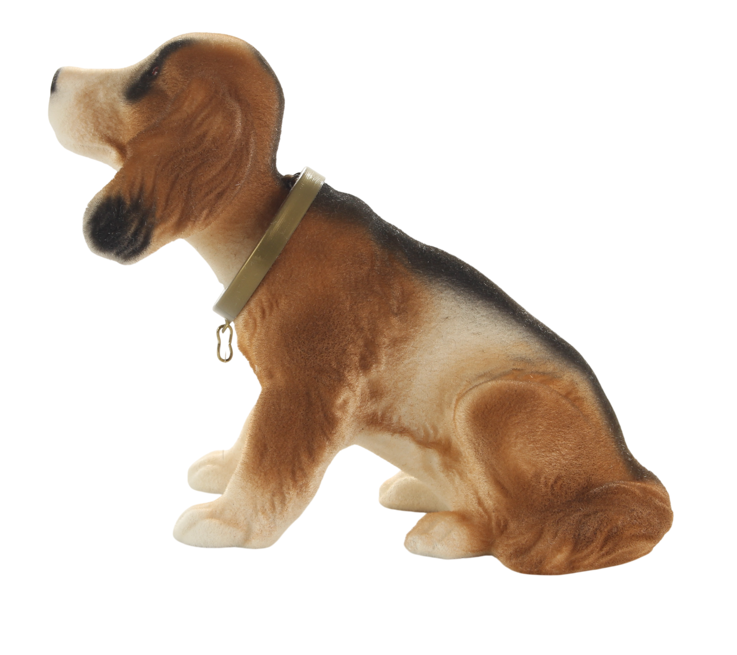 Wackel Figur Hund Bernhardiner Wackelfigur H 13 cm klein Dekofigur mit Wackelkopf